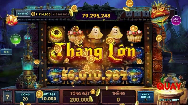 Tại Sunwin, số lượng người chơi trúng hũ chục triệu rất nhiều